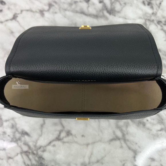 Tory Burch Thea Flap Crossbody In Black - Picture 8 of 11